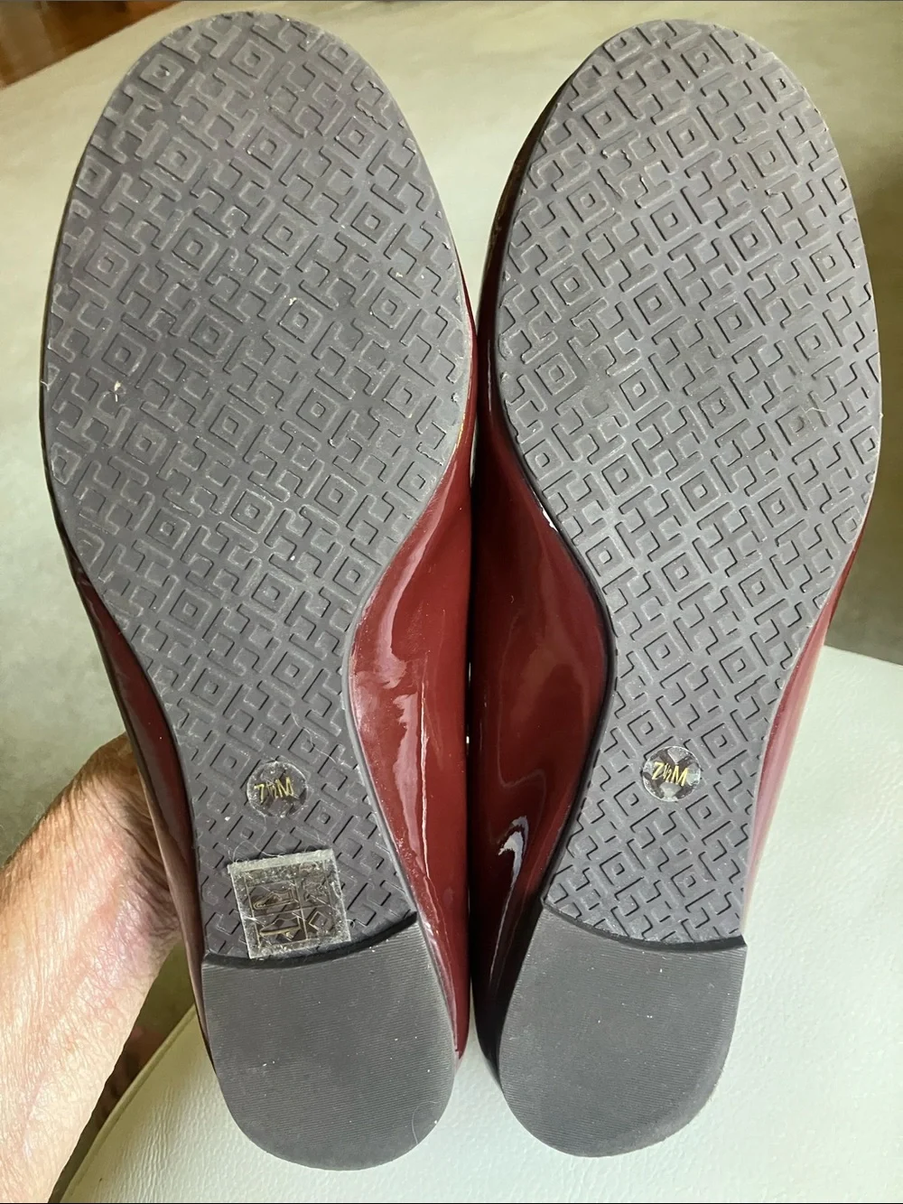 Tory Burch Reva Burgundy flats - 7.5